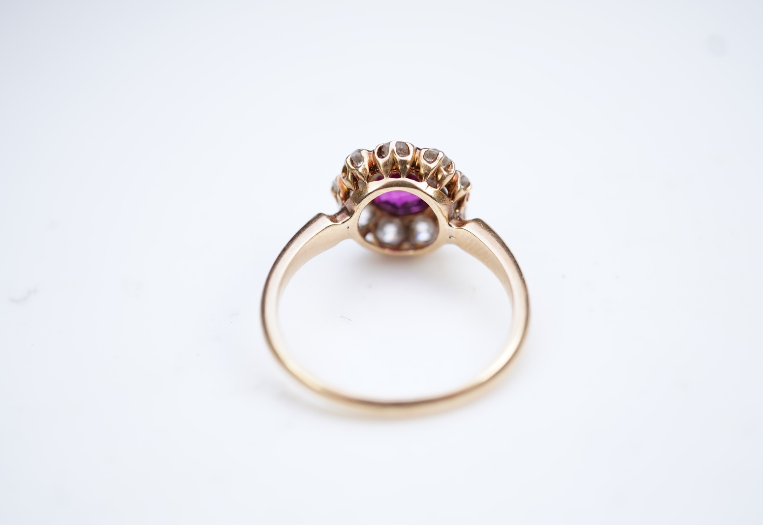 A fine ruby and diamond ring, circa 1900